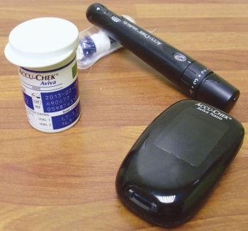 Figure 3. Glucometers are inexpensive, readily available from pharmacists and generally fairly accurate.