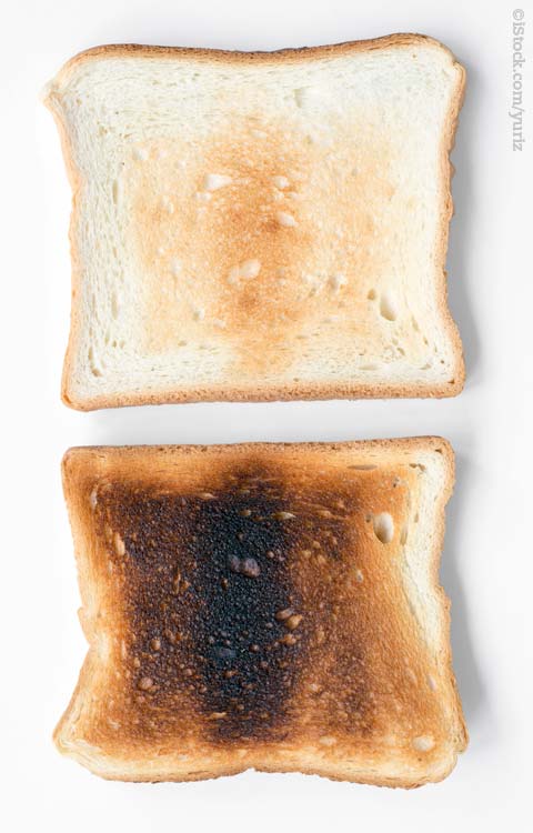 If you find rules of exposure confusing, then a simple tip is to think of it like toast...