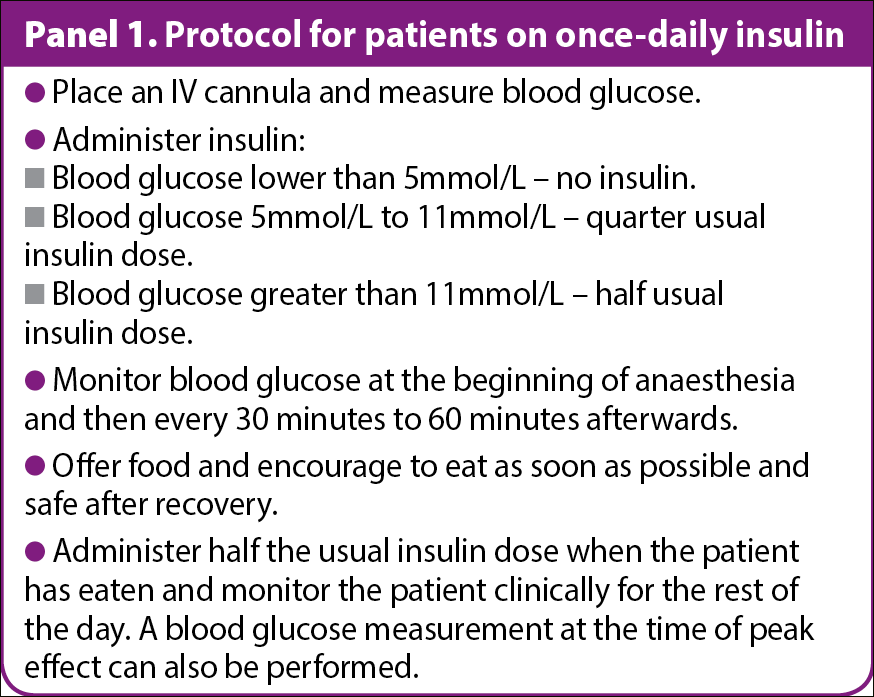 Panel 1. Protocol for patients on once-daily insulin.