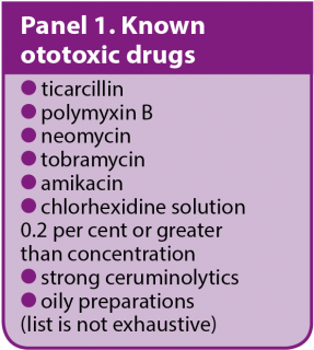 Panel 1. Known ototoxic drugs.