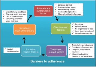 Figure 1. Common causes that can potentially influence pet owner compliance.