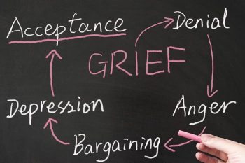 Being able to recognise the five stages of grief can help us understand and deal with the situation more effectively.