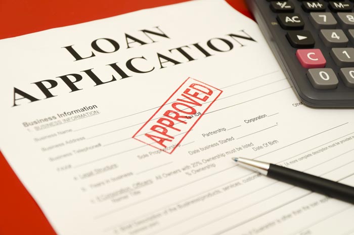 Loan application form.