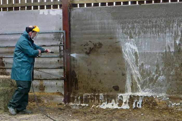 Figure 3. Robust disinfection strategies are key steps to controlling disease on farm.