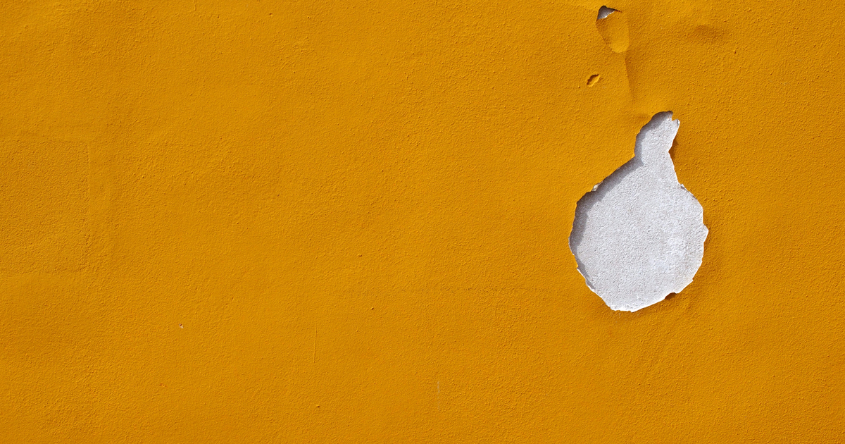 Paint flaking off. Image © Phil / Adobe Stock