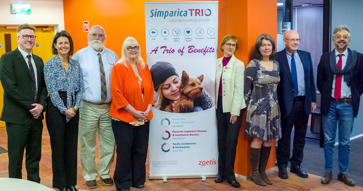 Leading parasitologists  and Zoetis representatives at the launch.