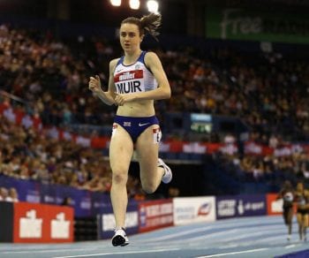 Reigning European 1,500m champion and vet Laura Muir will be involved in WellVet's keynote session. Image: British Athletics.