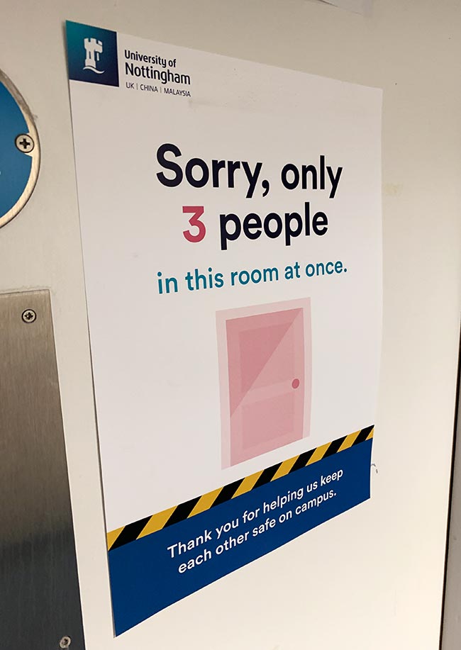 Limits on the number of people allowed in certain rooms at once are among the measures.