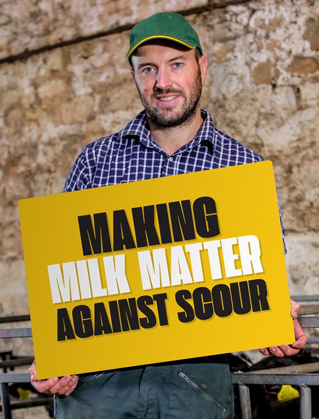Ceva’s “Making Milk Matter Against Scour” campaign is encouraging the use of oral rehydration therapy during scouring.