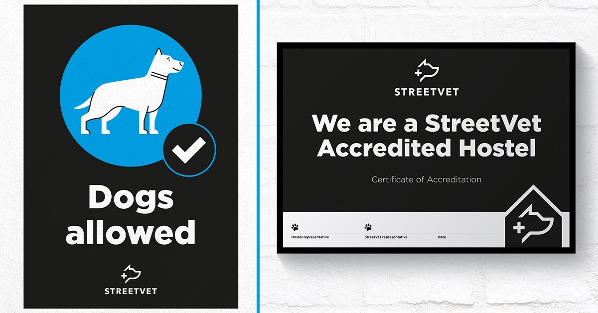 Hostels will be able to display signage showing they are accredited by StreetVet.