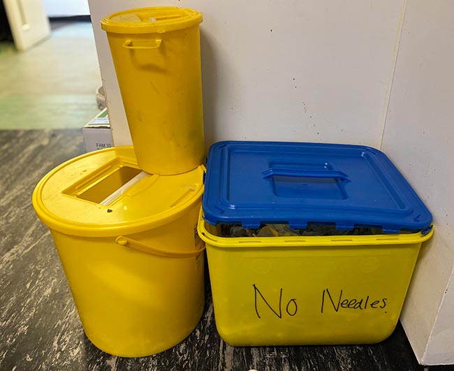 Waste disposal boxes