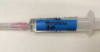 Figure 3. Opioid syringe label.