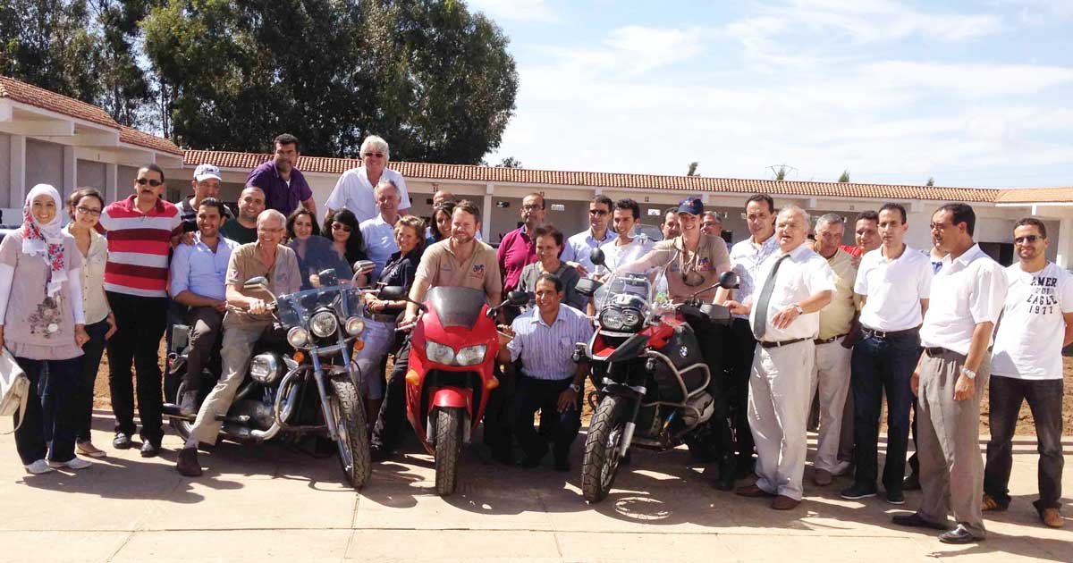 Vets with Horsepower on a previous trip to Casablanca.
