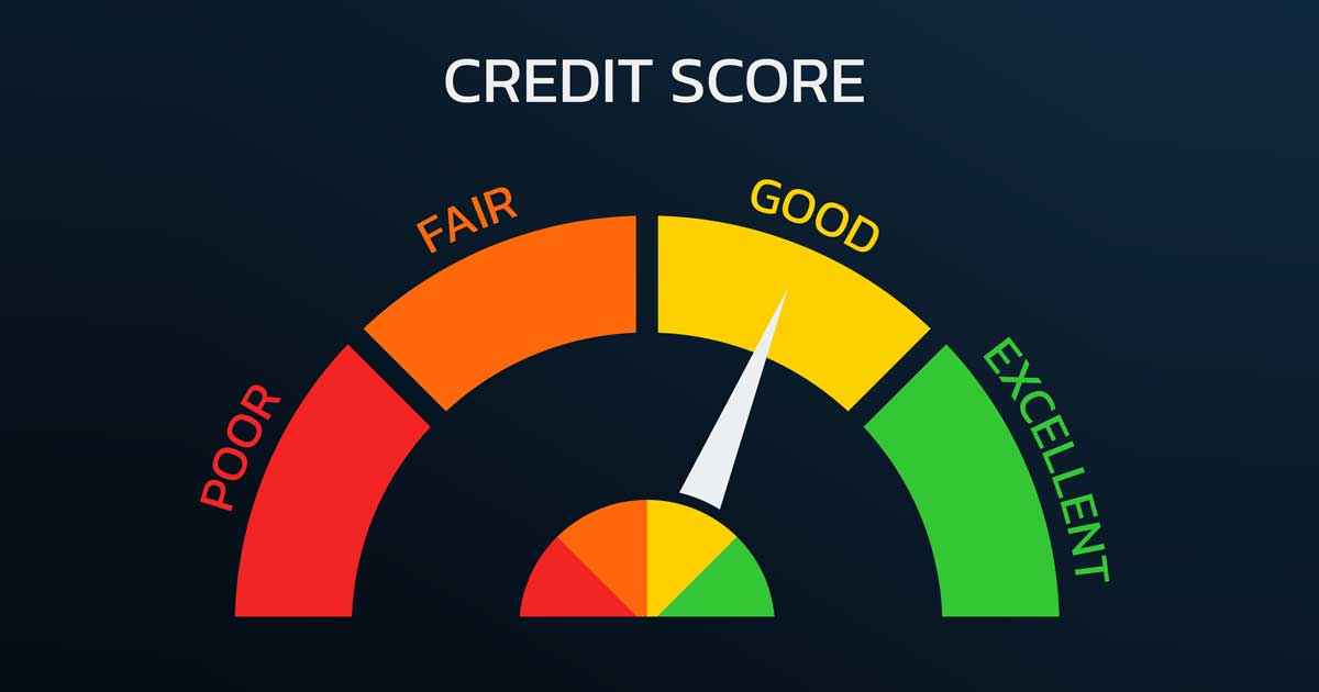 Credit score meter