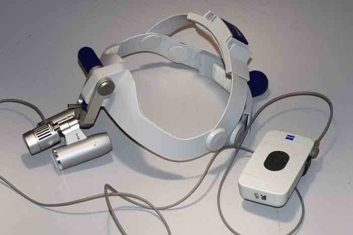 Figure 2. Head-mounted loupes.