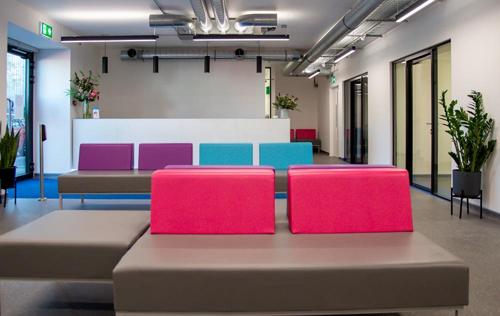 The waiting area at Hamilton Specialist Referrals’ new facility.