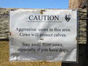 A warning sign.