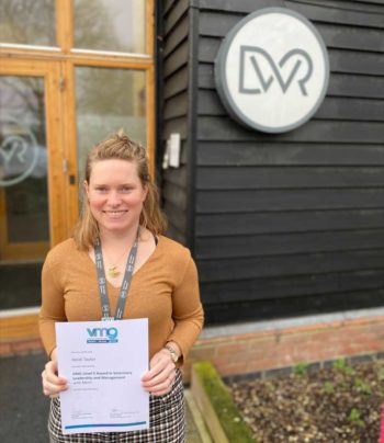 Heidi Taylor, one of the latest batch to achieve the Level 5 Award in Veterinary Leadership and Management.