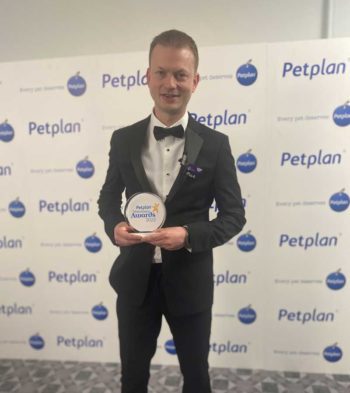 Mark Lowrie, of Dovecote Veterinary Hospital, Castle Donington, said he had no words and a tear in his eye when he won Vet of the Year.