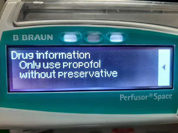 It is important to use propofol preservative-free for total intravenous anaesthesia, the authors say.