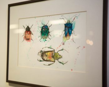 Painting from a charity art auction that helped raise £2,000 for Vetlife and StreetVet.