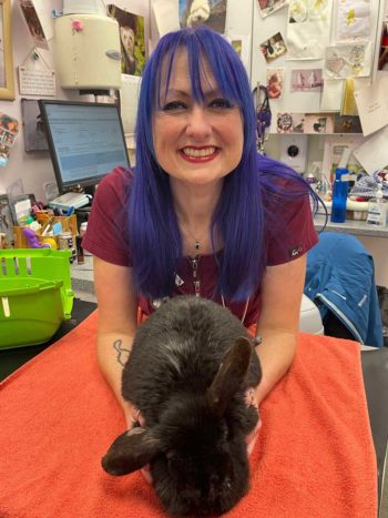 Madonna Livingstone, of the Ark Veterinary Clinic in Coatbridge, near Glasgow, was named Rabbit Vet of the Year.