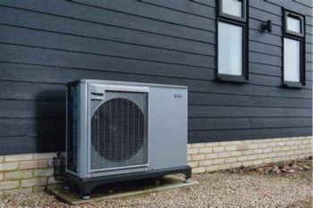 An air-source heat pump.