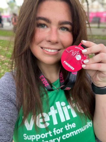 Katy Dickson has just completed a 10km run across London.